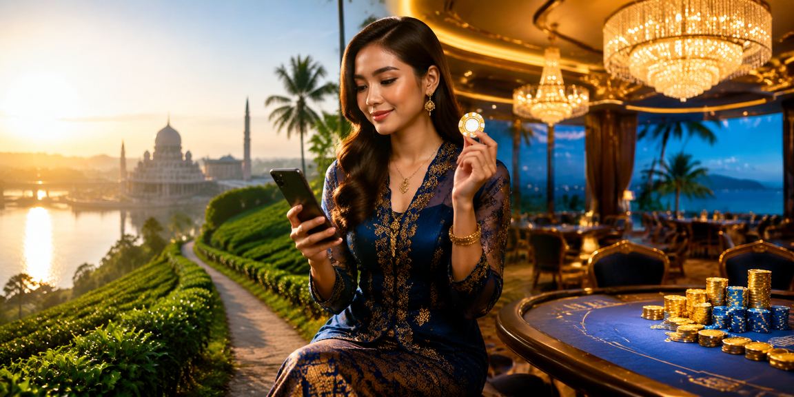 Pengguna Putrajaya mengakses loteri mudah alih base44 dari telefon pintar